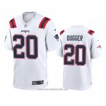 Camiseta NFL Game New England Patriots Kyle Dugger Blanco