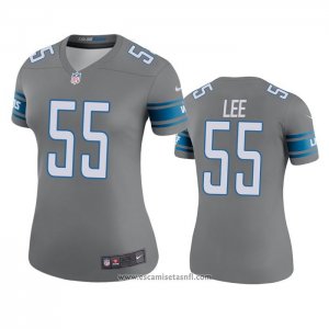 Camiseta NFL Legend Mujer Detroit Lions Elijah Lee Gris Color Rush