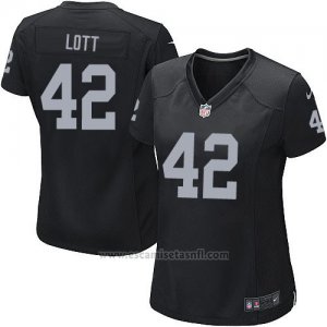 Camiseta Oakland Raiders Lott Negro Nike Game NFL Mujer