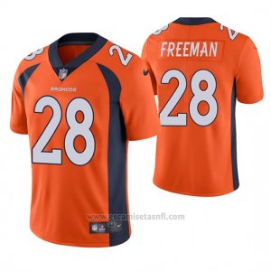 Camiseta NFL Limited Hombre Denver Broncos Royce Freeman Naranja Vapor Untouchable