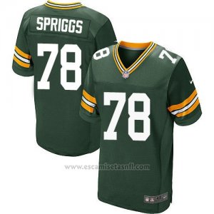 Camiseta Green Bay Packers Spriggs Verde Nike Elite NFL Hombre