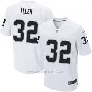Camiseta Oakland Raiders Allen Blanco Nike Elite NFL Hombre