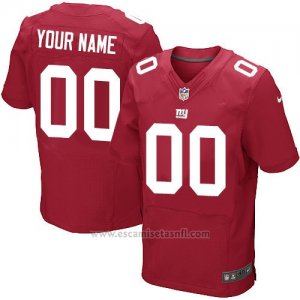 Camisetas NFL Elite Hombre New York Giants Personalizada Rojo