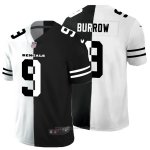 Camiseta NFL Limited Cincinnati Bengals Burrow White Black Split
