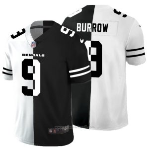 Camiseta NFL Limited Cincinnati Bengals Burrow White Black Split