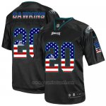 Camiseta NFL Limited Hombre Philadelphia Eagles 20 Brian Dawkins Negro Stitched USA Flag Fashion