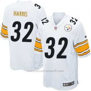 Camiseta Pittsburgh Steelers Harris Blanco Nike Game NFL Nino