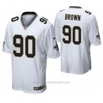 Camiseta NFL Game Hombre New Orleans Saints Malcom Brown Blanco