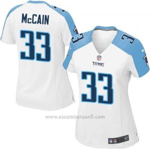 Camiseta Tennessee Titans McCain Blanco Nike Game NFL Mujer
