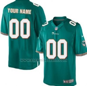 Camisetas NFL Limited Hombre Miami Dolphins Personalizada Verde