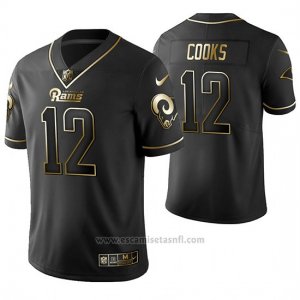 Camiseta NFL Limited Hombre St Louis Rams Brandin Cooks Golden Edition Negro