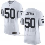 Camiseta Oakland Raiders Lofton Blanco Nike Elite NFL Hombre