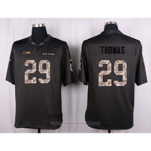 Camiseta Seattle Seahawks Thomas Apagado Gris Nike Anthracite Salute To Service NFL Hombre