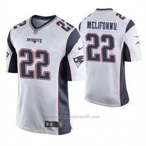 Camiseta NFL Game Hombre New England Patriots Obi Melifonwu Blanco
