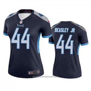 Camiseta NFL Legend Mujer Tennessee Titans Vic Beasley Jr Azul