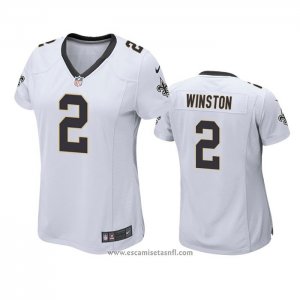 Camiseta NFL Game Mujer New Orleans Saints Jameis Winston Blanco