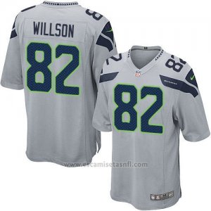 Camiseta Seattle Seahawks Willson Gris Nike Game NFL Nino