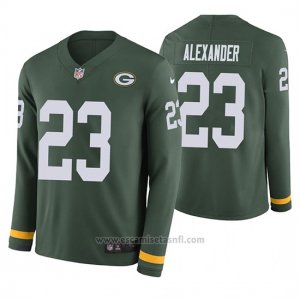 Camiseta NFL Hombre Green Bay Packers Jaire Alexander Verde Therma Manga Larga