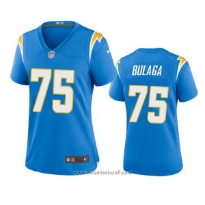 Camiseta NFL Game Mujer Los Angeles Chargers 75 Bryan Bulaga Azul