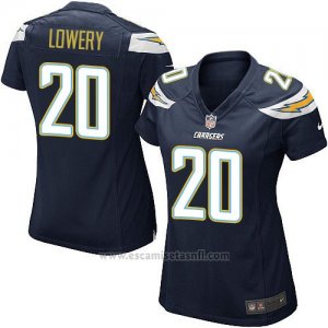Camiseta San Diego Chargers Lowery Negro Nike Game NFL Mujer