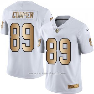 Camiseta Oakland Raiders Cooper Blanco Nike Gold Legend NFL Hombre
