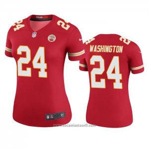Camiseta NFL Legend Mujer Kansas City Chiefs Deandre Washington Rojo Color Rush