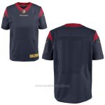 Camiseta Houston Texans Profundo Azul Hombre Nike Gold Elite NFL