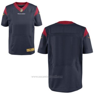 Camiseta Houston Texans Profundo Azul Hombre Nike Gold Elite NFL