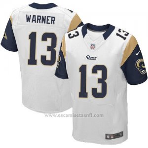 Camiseta Los Angeles Rams Warner Blanco Nike Elite NFL Hombre