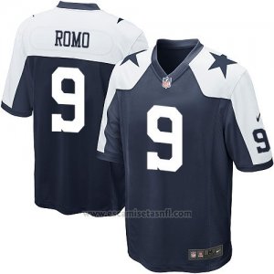 Camiseta Dallas Cowboys Romo Negro Blanco Nike Game NFL Hombre