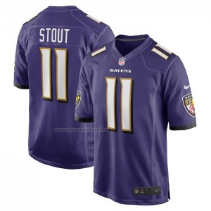 Camiseta NFL Game Baltimore Ravens Jordan Stout Violeta