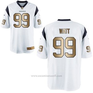 Camiseta Houston Texans Watt Blanco Nike Gold Game NFL Hombre