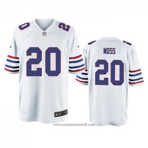 Camiseta NFL Game Buffalo Bills Zack Moss Alterno Blanco
