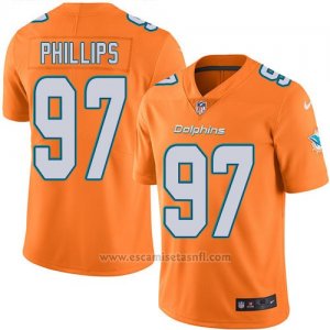 Camiseta Miami Dolphins Phillips Naranja Nike Legend NFL Hombre