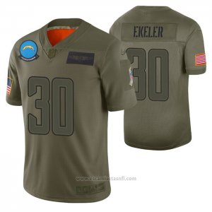 Camiseta NFL Limited Los Angeles Chargers Austin Ekeler 2019 Salute To Service Verde