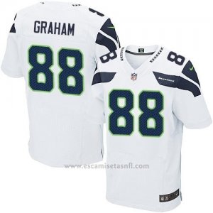 Camiseta Seattle Seahawks Graham Blanco Nike Elite NFL Hombre