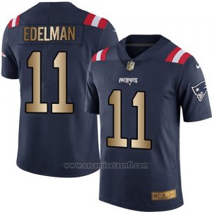 Camiseta New England Patriots Edelman Profundo Azul Nike Gold Legend NFL Hombre