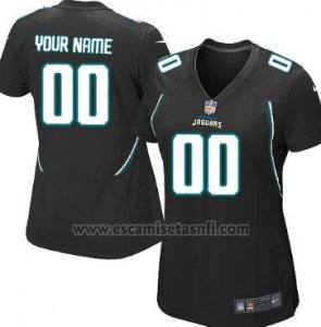 Camisetas NFL Mujer Jacksonville Jaguars Personalizada Negro
