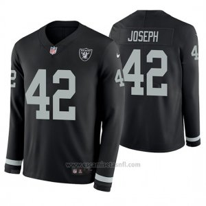 Camiseta NFL Hombre Oakland Raiders Karl Joseph Negro Therma Manga Larga