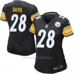 Camiseta Pittsburgh Steelers Davis Negro Nike Game NFL Mujer