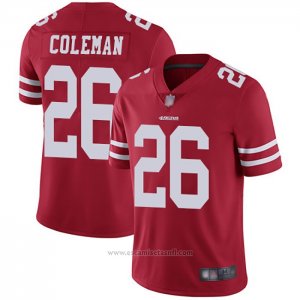 Camiseta NFL Game San Francisco 49ers 26 Tevin Coleman Rojo