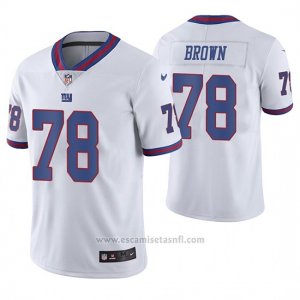 Camiseta NFL Limited Hombre New York Giants Jamon Brown Blanco Color Rush