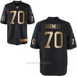 Camiseta Oakland Raiders Osemele Negro Nike Gold Game NFL Hombre2