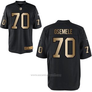 Camiseta Oakland Raiders Osemele Negro Nike Gold Game NFL Hombre2