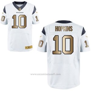 Camiseta Houston Texans Hopkins Blanco Nike Gold Elite NFL Hombre