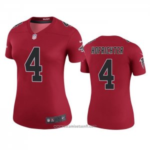 Camiseta NFL Legend Mujer Atlanta Falcons Sterling Hofrichter Rojo Color Rush