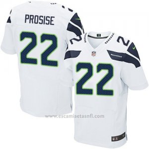 Camiseta Seattle Seahawks Prosise Blanco Nike Elite NFL Hombre