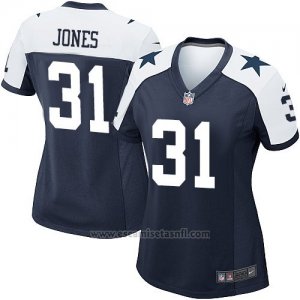 Camiseta Dallas Cowboys Jones Negro Blanco Nike Game NFL Mujer