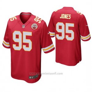 Camiseta NFL Game Hombre Kansas City Chiefs Chris Jones Rojo