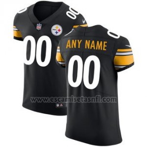 Camisetas NFL Elite Hombre Pittsburgh Steelers Personalizada Negro